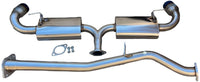 BURNT TIP DUAL CAT BACK EXHAUST 3.5" TIPS MUFFLERS FOR 04-11 RX8 RX-8 Rotary 1.3