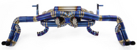 Blue Titanium X-Pipe 3 Inch Exhaust Kit for 2016-2019 R8 5.2L V10 V10+ GEN 2 MK2