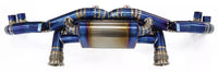 Blue Titanium Catback Exhuast System fits 07-15 Audi R8 4.2L V8 X-PIPE Quad Tips