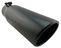 Diesel Black Stainless Steel Bolt On Exhaust Tip 4" Inlet - 5" Outlet - 15" Long