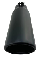 Diesel Black Stainless Steel Bolt On Exhaust Tip 4" Inlet - 5" Outlet - 15" Long