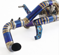 Blue Titanium X Pipe Valved Custom Dual 3" Exhaust fits 2007-12 Audi R8 V10 5.2L