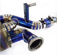 Blue Titanium X Pipe Valved Custom Dual 3" Exhaust fits 2007-12 Audi R8 V10 5.2L
