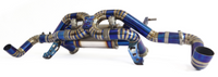 Blue Titanium X Pipe Valved Custom Dual 3" Exhaust fits 2007-12 Audi R8 V10 5.2L