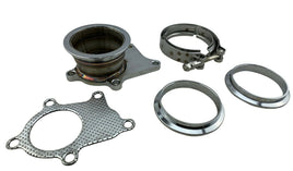 T3 T3/T4 5 Bolt Turbo Downpipe Flange To 3" V Band Clamp Conversion Adapter Kit