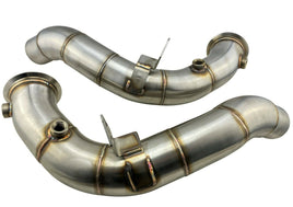 Dual 3" Hi Flow Exhaust Downpipes for 2011-18 S63 4.4L V8 M5 M6 F10 F12 F13 F06