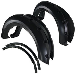 2009-2014 F150 Offroad 4PC Pocket Rivet Style Black Wheel Fender Flares Cover