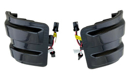 Dark Smoke Tinted Lens LED Side Mirror Marker Lights for 2008-16 F250 F350 F450