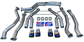 Full Track Valveless Quad Tip Exhaust for 2015-2019 M3 F80 M4 F82 F83 S55 3.0 TT