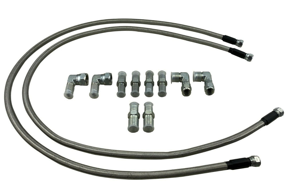 Transmission Cooler Hose SS Braided Lines Fittings TH350 700R4 TH400 5 ...
