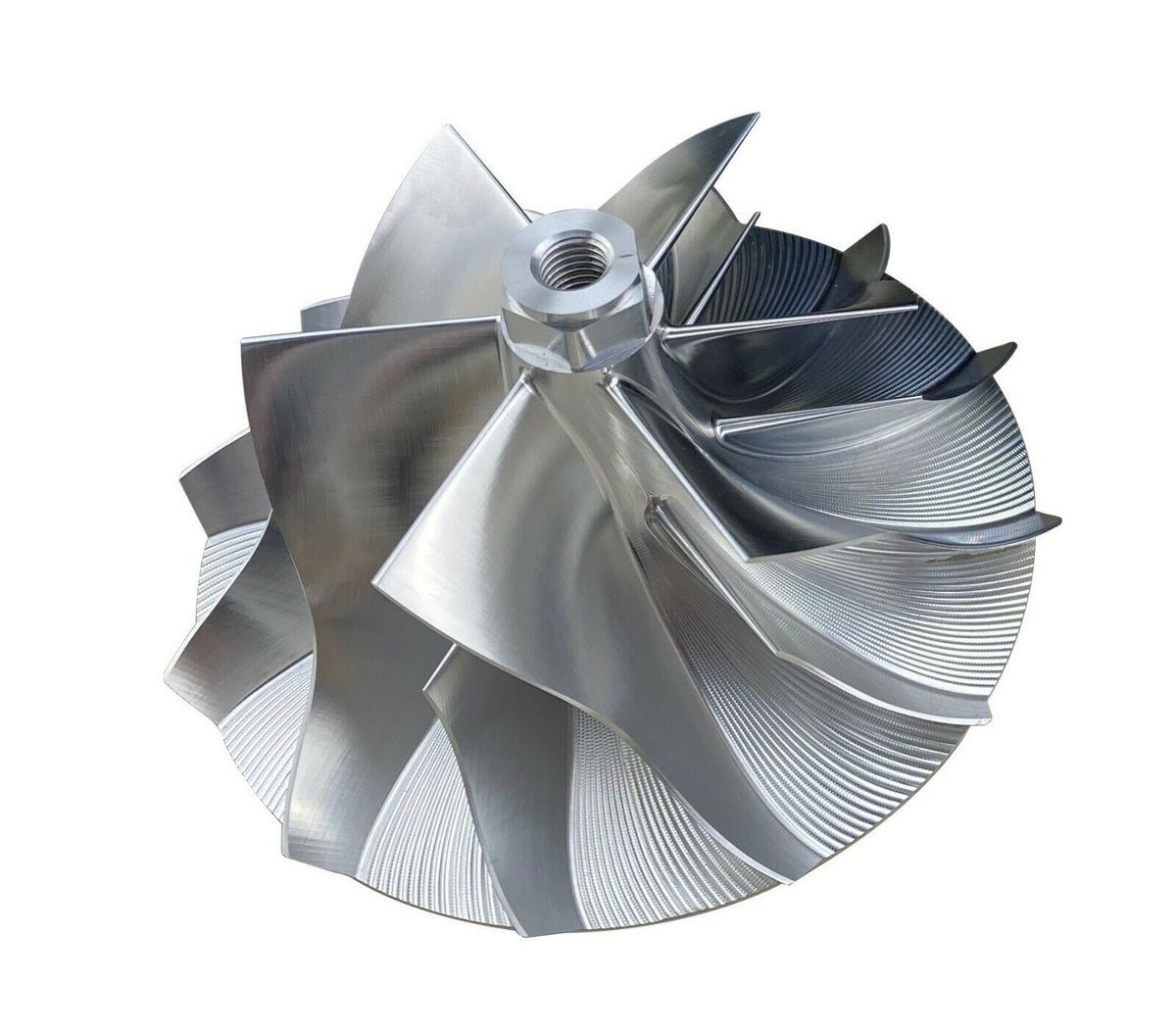 HiFlow 6+6 Billet Turbo Compressor Wheel Kit for 2004-05 6.6L LLY Dura ...