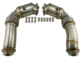 3" HiFlow Exhaust Downpipes S63 for 2010-2013 4.4L V8 Twin Turbo X5M X6M E70 E71