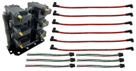 6 Performance Universal Coil Packs + Bracket Kit + Connector Clips + 10MM Wires