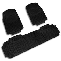 Spec-D MAT-3001BLK Black All Weather Floor Mats 3pcs