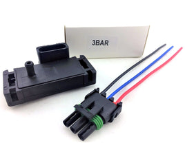 GM 3 BAR MAP SENSOR KIT CUSTOM TURBO 3BAR 12223861 MANIFOLD PRESSURE AS210 44PSI