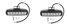 6 Inch 18W Pair of CREE LED Spot Light Bars